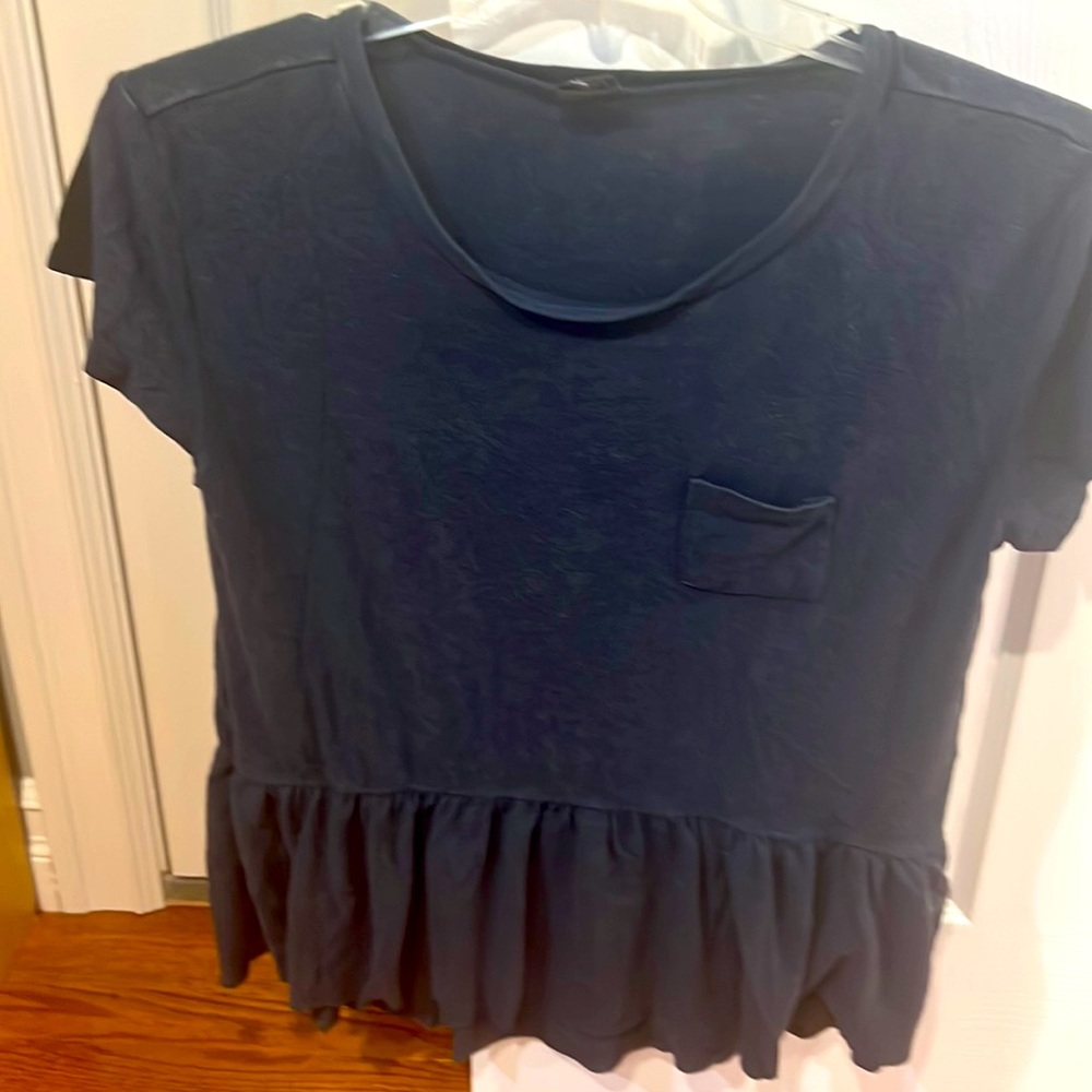 Peplum cotton t-shirt dress up or down